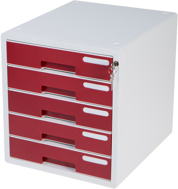시스맥스 시스템 컬러 서류함, WINE, 5단