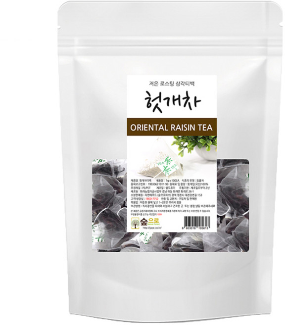 枳椇子茶三角茶包, 1g, 100包, 1袋