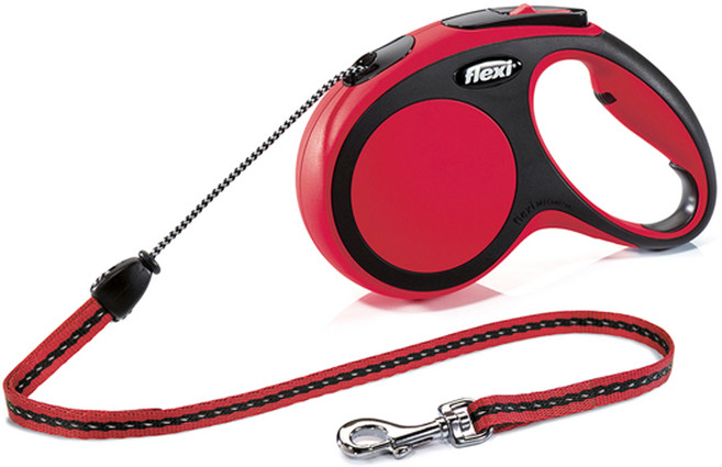 플렉시 뉴컴포트 코드 자동줄 5m, 레드, 1개