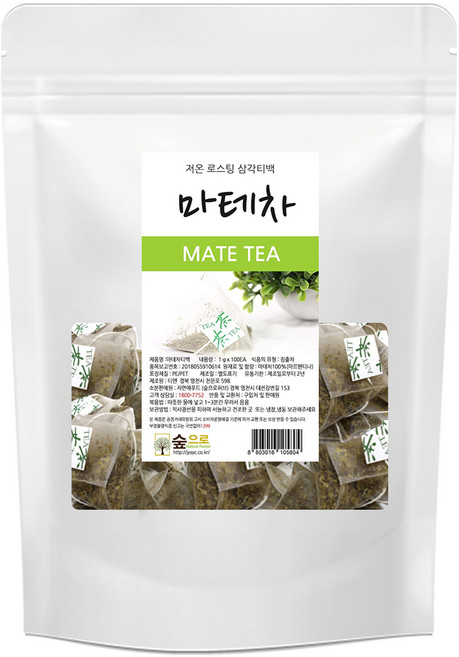 숲으로허브 마테차 삼각티백, 1g × 100개, 100개