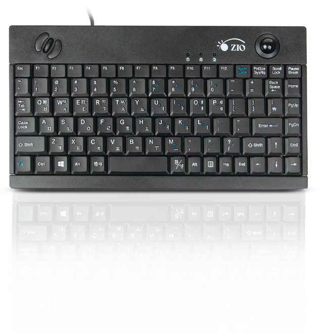 Geo ZIO 軌跡球迷你有線鍵盤, 混色, ZIO-TMK300mini