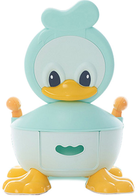 투비맘 오리 소프트쿠션 유아변기, 블루