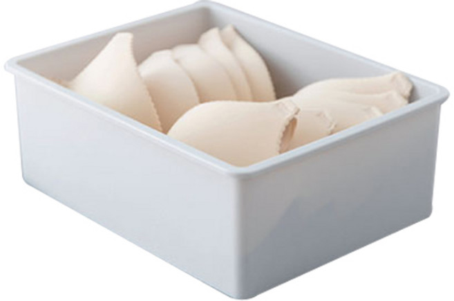 올리브엣 칸칸이 다용도 속옷 양말 수납함 1칸, 1개, 그레이