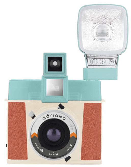 로모그래피 다이아나 인스턴트 스퀘어 즉석카메라 아드리아노 에디션 플래시, 1개