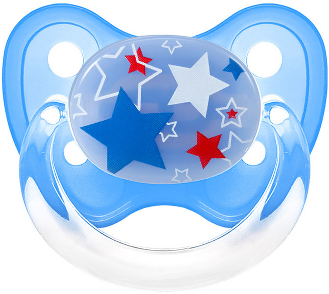 덴티스타 바른치아 노리개젖꼭지 시그니처, 3단계, 스타블루, 1개