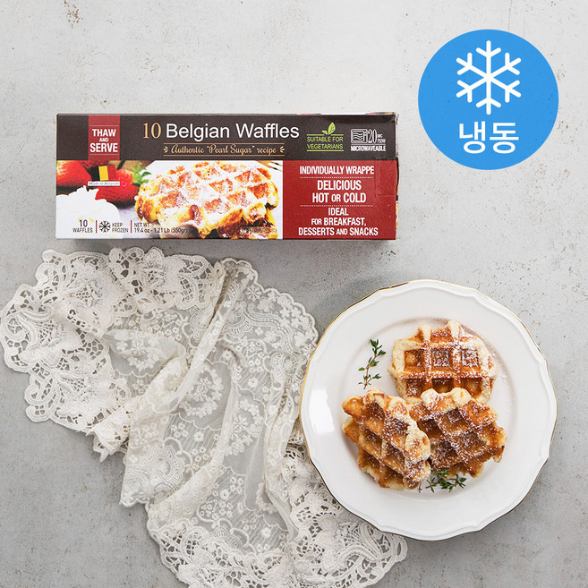 벨지움 슈가와플 (냉동), 55g, 10개입, 1개