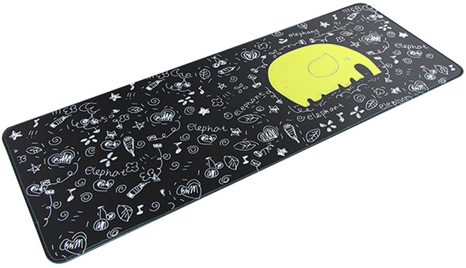 토디아 버라이어티 카툰 키보드 마우스 장패드 600 x 350 x 4 mm, 코끼리, 1개