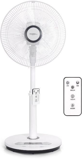 대웅모닝컴 미세풍 발터치 좌석용 리모컨 선풍기, DWF-FR1410
