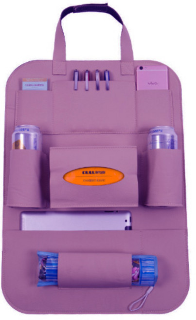 앤 차량 레더 시트포켓 퍼플, 1개