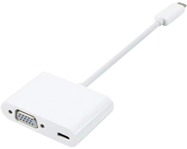 컴스 USB 3.1 Type C VGA변환 컨버터, CL516, 1개