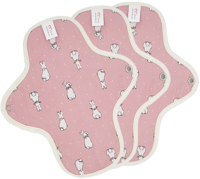 이채 일체형 면생리대 핑크버니 소형, 1개입, 3개