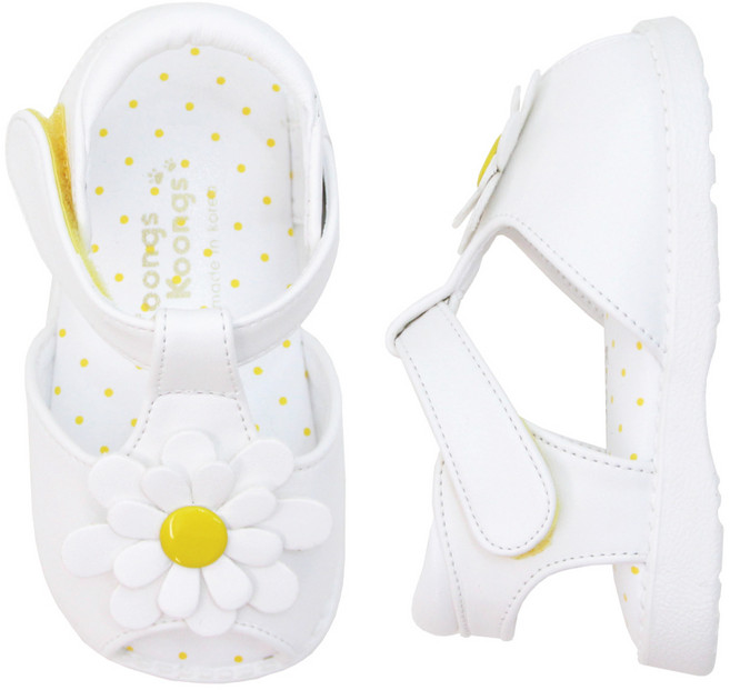 쿵스쿵스 여아용 데이지 삑삑이 샌들