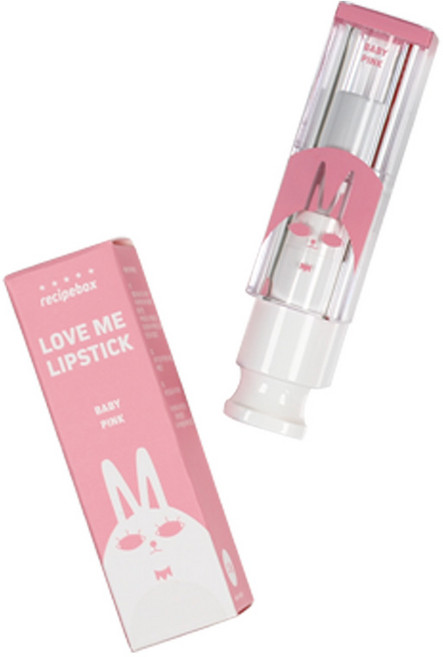 레시피박스 키즈 러브미 립스틱 3.5g, 베이비 핑크, 1개