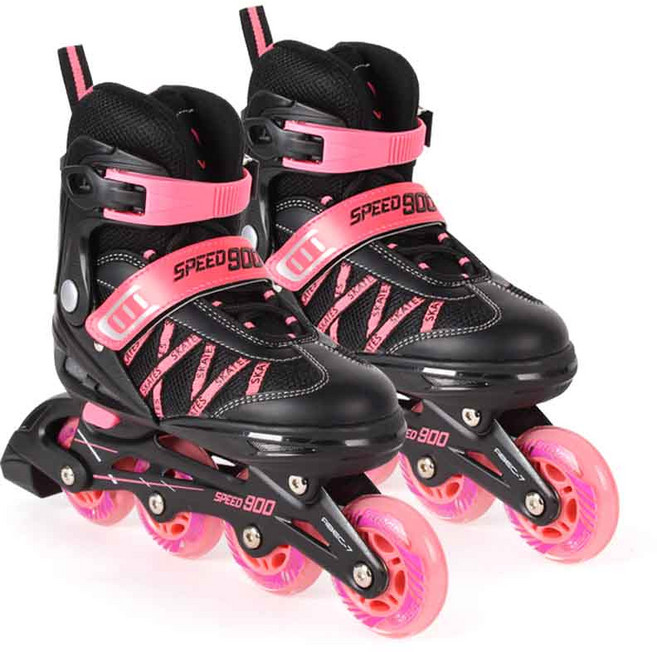 비바스포츠 스피드 900 티안이 사이즈조절 인라인스케이트, 핑크, 1개