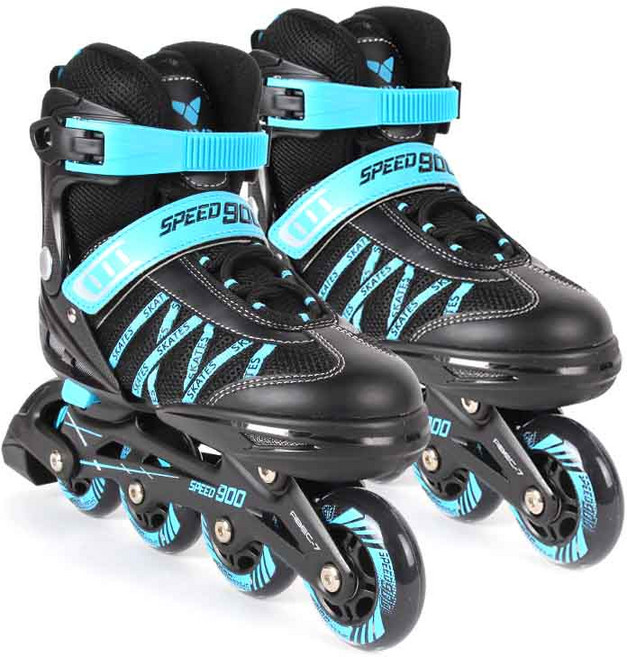 비바스포츠 스피드 900 사이즈 조절 인라인스케이트, 블루, 1개