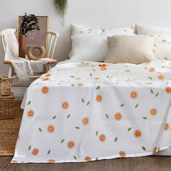 아이르 오네스 시어서커 여름 홑이불, 오렌지