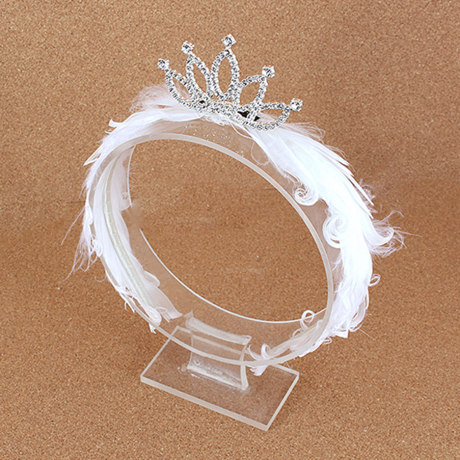 아랑로랑 백조의호수깃털 하드형 머리띠