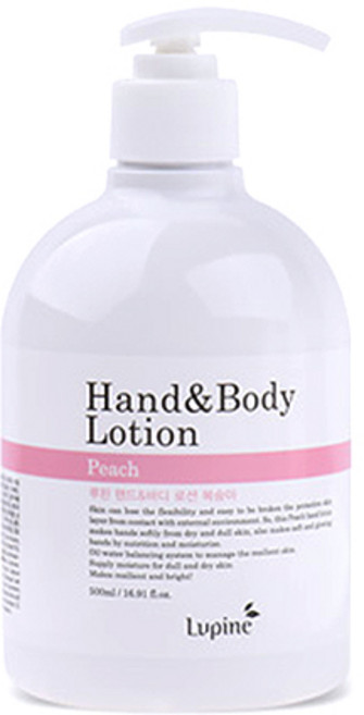 루핀 핸드 & 바디로션 피치, 500ml, 1개