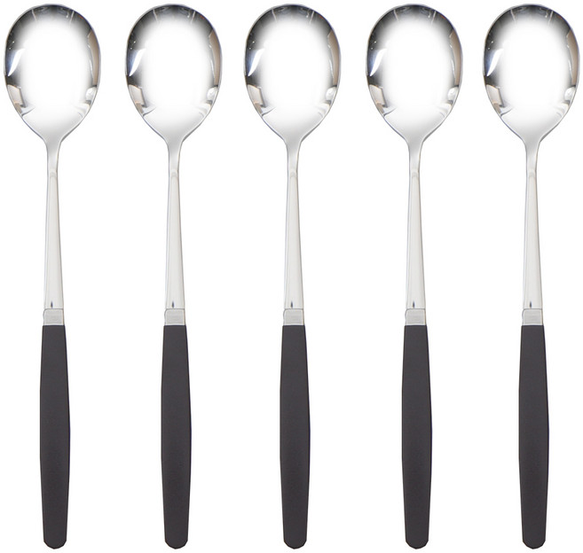 라온누리 픽미 컬러 성인 숟가락, 초코, 단품, 5개