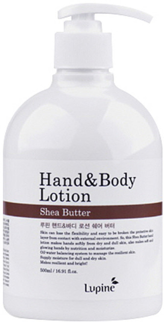 루핀 핸드 & 바디로션 쉐어버터, 500ml, 1개
