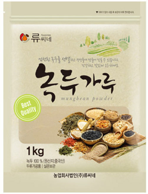 류씨네 녹두가루, 1kg, 1개