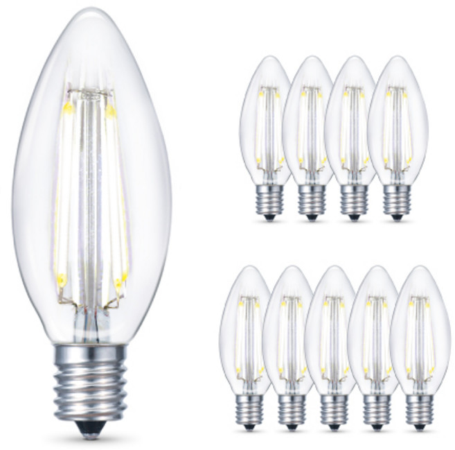 cityo LED燭台燈泡 E17 3W, 白光, 10入