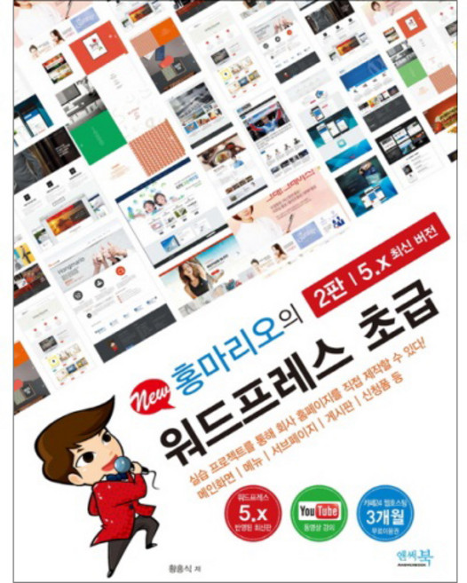 New 홍마리오의워드프레스 초급 5.x 최신 버전, 앤써북
