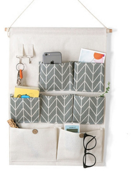 이지웜 크리에이티브 벽걸이 수납포켓, 그레이