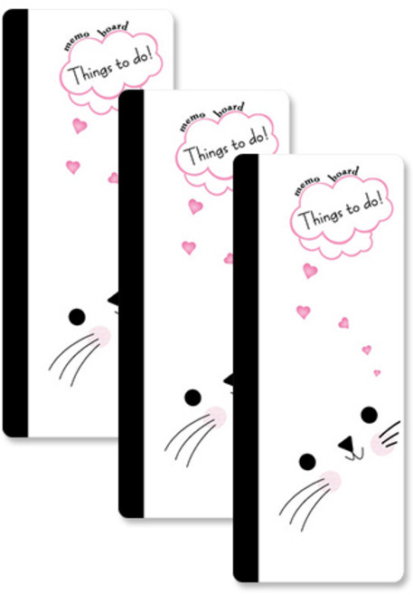 모니터용 메모보드 200 토끼 3p, 우측용