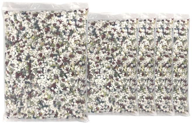 삼호유리 글라스코 오색자갈 0호, 5개, 3kg