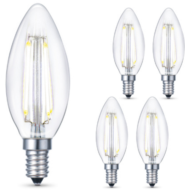 cityo LED燭台燈泡 E14 3W, 晝光色, 5個