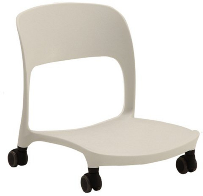 코비아 좌식의자 로라형, 화이트, 1개