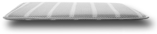 3D 통풍 매쉬 방석 1겹, GRAY, 1개