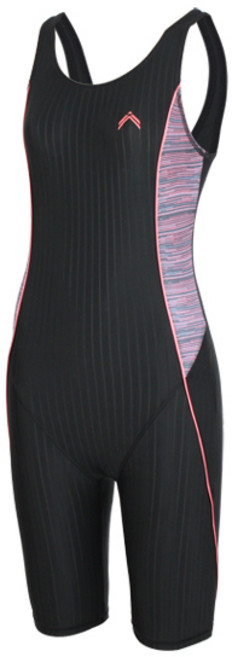 쿠기어드벤쳐 여성용 주니어 집업 반팔반전신 실내 수영복 KJ-M537