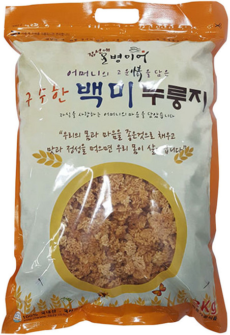 김선애오병이어 백미누룽지, 3kg, 1개