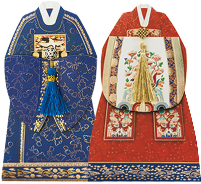 프롬앤투 T303-56 감사 축하 연하장 카드 2p + 봉투 2p + 속지 2p, 혼합 색상, 2세트