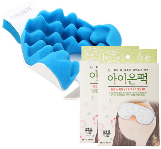 하이웰 닥터 네크라인 프리미엄 경추보조기 + 메디힐리 아이온팩 10p, 1세트