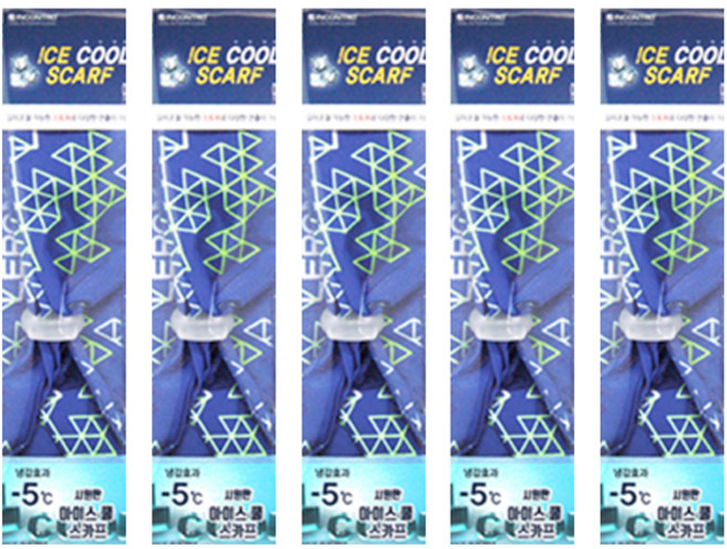 인콘트로 쿨 스카프, 파랑, 5개