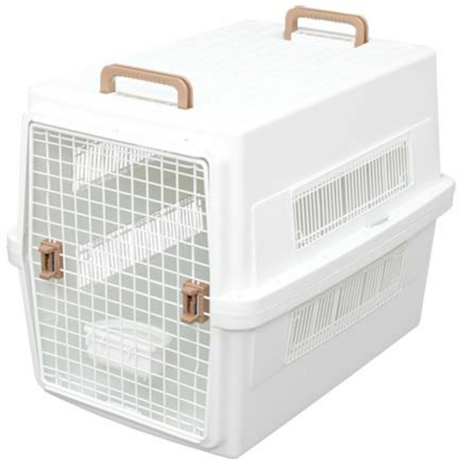 아이리스 강아지 여행 캐리어 이동장 ATC-870, 화이트, 1개