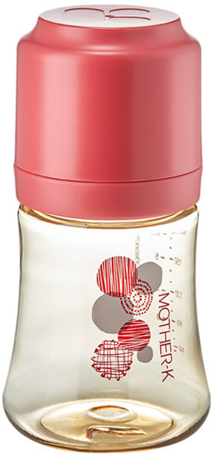 마더케이 369 PPSU신생아젖병 180ml, 0단계(0~2개월), 레드, 1개, 1개