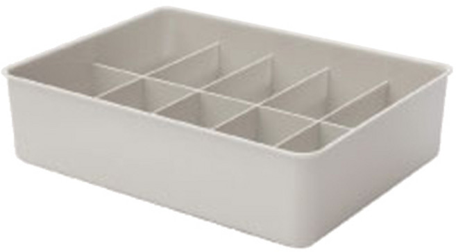 올리브엣 프리미엄 칸칸이 정리함 10칸, 그레이, 1개