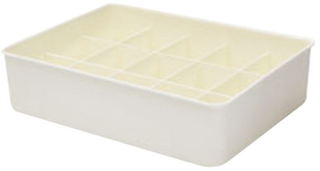 올리브엣 프리미엄 칸칸이 다용도 정리함 15칸, 화이트, 1개