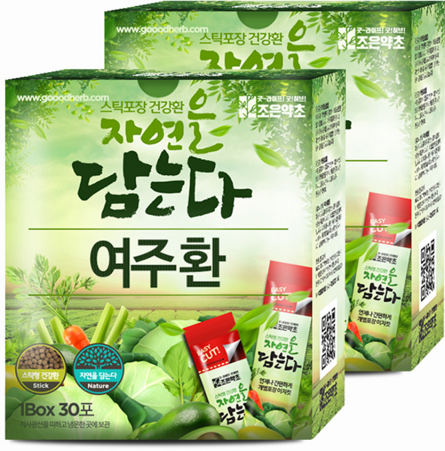 굿허브 조은약초 자연을 담는다 스틱형 여주환, 90g, 2개