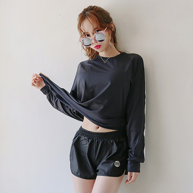 벤디스 여성용 자외선차단 서퍼에디션 C279 + 보드숏 비치팬츠 M604 래쉬가드 세트