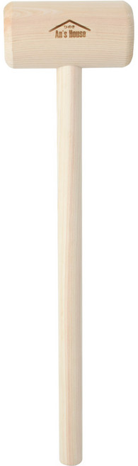 안스하우스 편백나무 히노끼 안마망치 원형, 1개