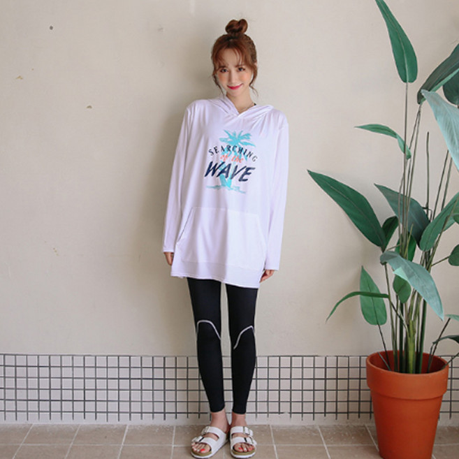 벤디스 여성용 써칭웨이브 C273 + 스티치 워터레깅스 A801 래쉬가드세트