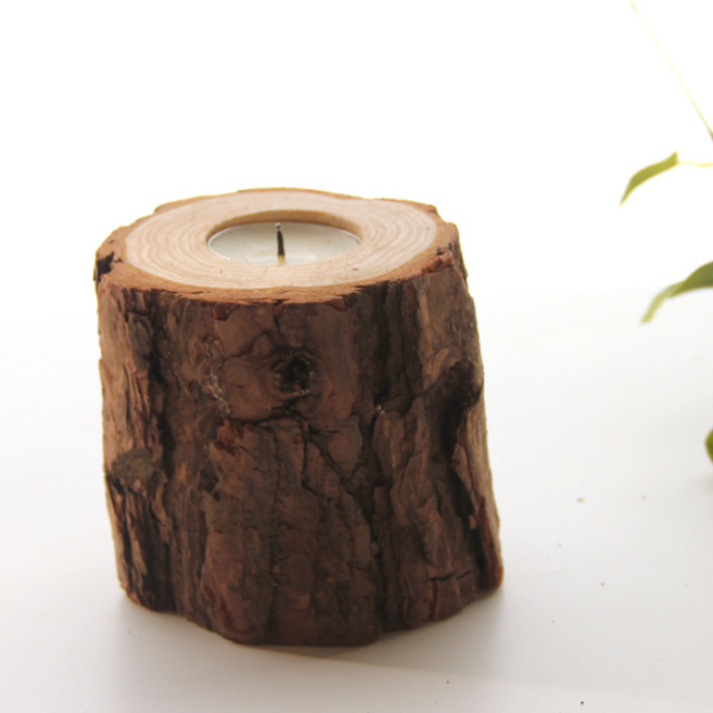 리버그린 우드 원목 캔들홀더 장 대, 혼합 색상