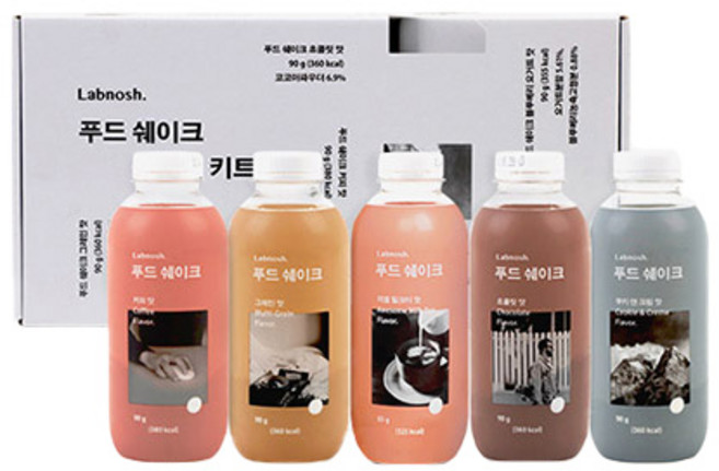 랩노쉬 푸드쉐이크 5종 스타터키트, 440g, 1세트