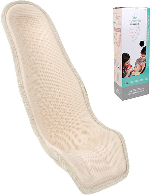 알프레미오 유아시트 VER 2 + 선물용박스, 브라운, 메쉬