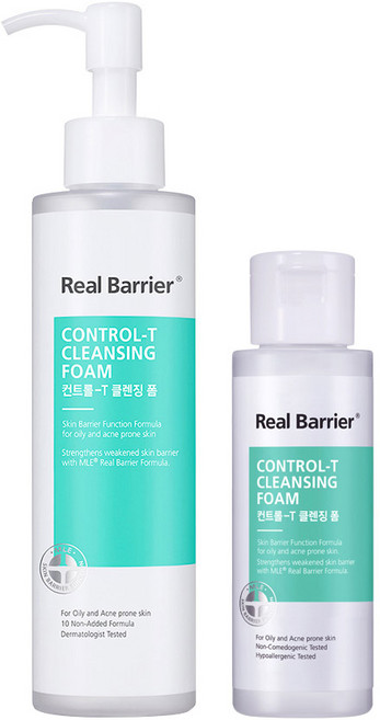 리얼베리어 컨트롤 T 클렌징 폼 기획세트 180ml + 50ml, 1세트